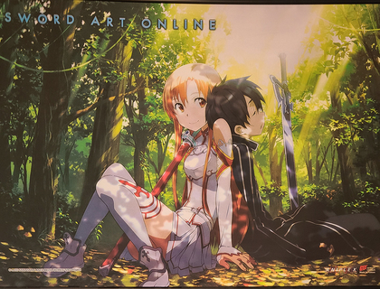  Poster of my favorite anime, Sword art Online, on my wall